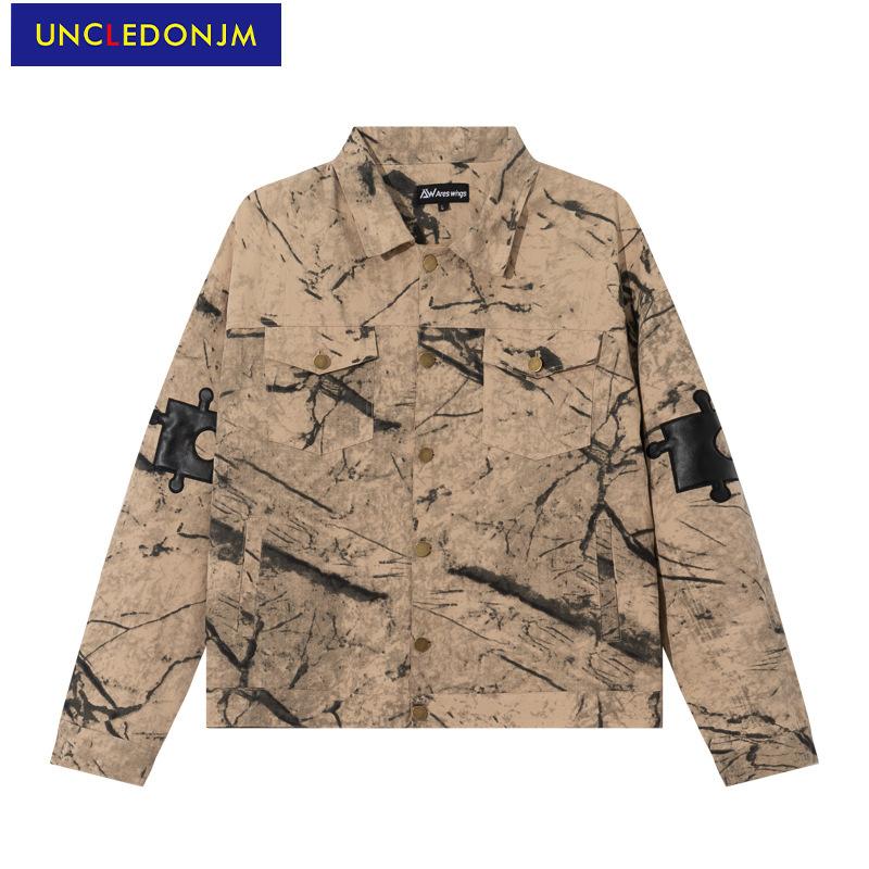Men's Jackets UNCLEDONJM Retro Destroy Denim Jacket Street Wear Punk Casual Distressed Hip Hop Men And Women Cargo Coats Drop, Khaki
Men's Jackets UNCLEDONJM Retro Destroy Denim Jacket Street Wear Punk Casual Distressed Hip Hop Men And Women Cargo Coats Drop, Khaki
