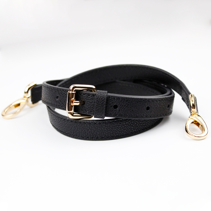 Genuine Leather Bag Strap Replacement Adjustable Thin Shoulder Straps Shoulder Messenger Litchi Pattern Woman Bags Accessories 220610