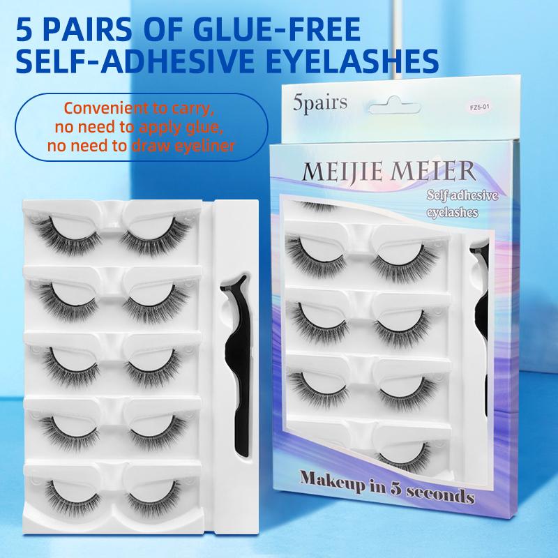False Eyelashes Pairs Self-Adhesive Natural Glue Free Faux Mink Long Soft Handmade Cruelty Black LashesFalse
False Eyelashes Pairs Self-Adhesive Natural Glue Free Faux Mink Long Soft Handmade Cruelty Black LashesFalse