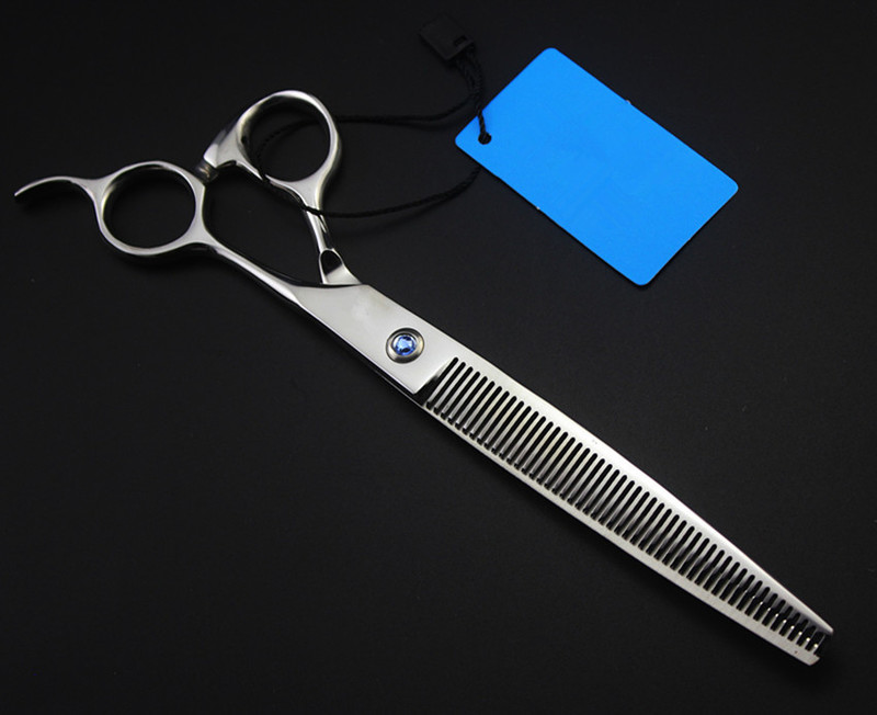 professional Japan 440c 7.5'' Pet hair scissors dog grooming scissor shears Thinning Barber clipper Hairdressing Scissors 220317