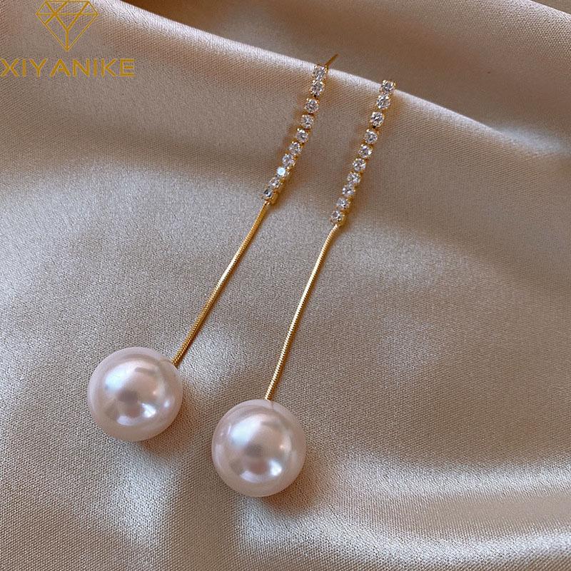 Dangle & Chandelier Sweet Elegant Long Earrings Rhinestone Gold Pendant Pearl For Women Girl Charming Trendy Party Jewelry 2022Dangle
Dangle & Chandelier Sweet Elegant Long Earrings Rhinestone Gold Pendant Pearl For Women Girl Charming Trendy Party Jewelry 2022Dangle