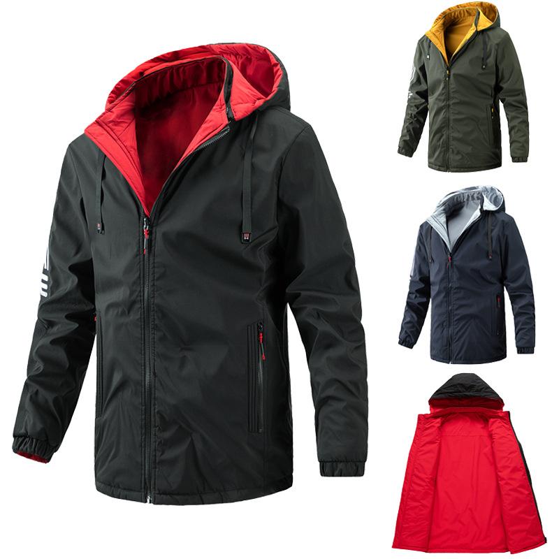 Men's Jackets Hooded Jacket Men Reversible Wear Windbreakers Zipper Coats Autumn Winter Slim Fit Fashion Solid Color Outerwear 2022Men's, Black
Men's Jackets Hooded Jacket Men Reversible Wear Windbreakers Zipper Coats Autumn Winter Slim Fit Fashion Solid Color Outerwear 2022Men's, Black