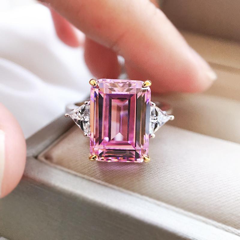 Cluster Rings Top Quality 10x14MM Citrine Pink Gemstone Ring Pure 925 Silver For Women Fine Jewelry Anniversary GiftCluster
Cluster Rings Top Quality 10x14MM Citrine Pink Gemstone Ring Pure 925 Silver For Women Fine Jewelry Anniversary GiftCluster