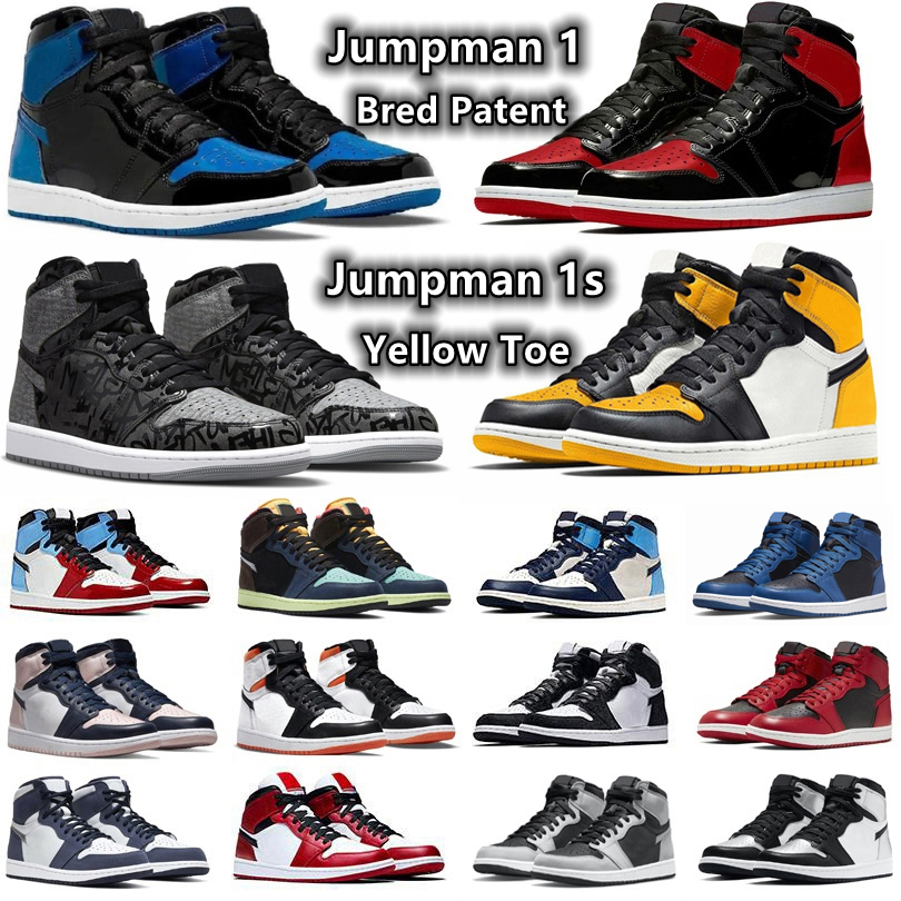 Jumpman 1 1s mens Basketball Shoes Sneakers Yellow Toe Rebellionaire Bred Patent Dark Mocha Marina Blue Bubble Gum Obsidian Shadow men women trainers Sports Sneaker, Color#1
Jumpman 1 1s mens Basketball Shoes Sneakers Yellow Toe Rebellionaire Bred Patent Dark Mocha Marina Blue Bubble Gum Obsidian Shadow men women trainers Sports Sneaker, Color#1