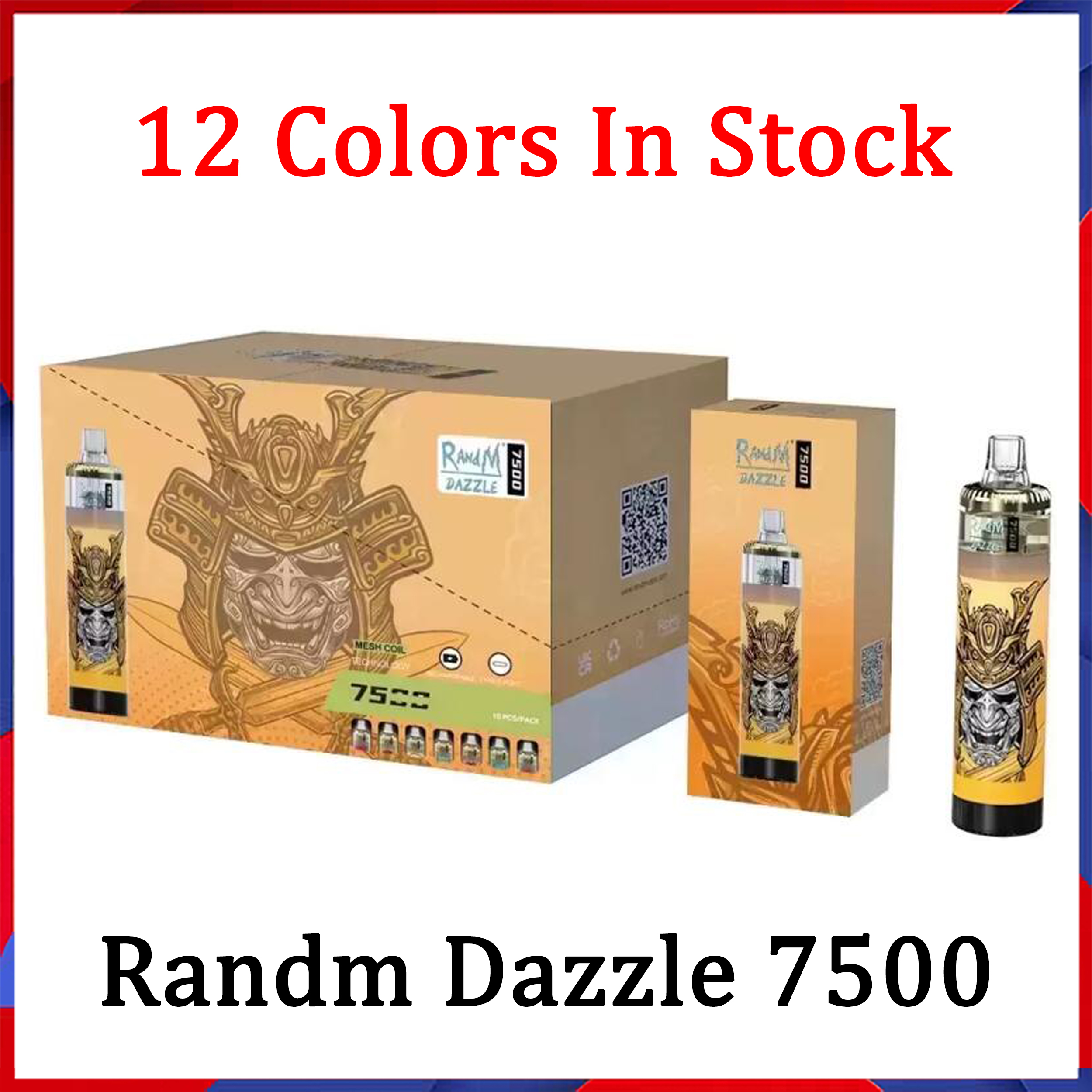 100% Original Randm Dazzle 7500 Puffs Mesh Coil Electronic Cigarette Rechargeable 15ml 1000mah and Refillable Pod Disposable Vape Device Fast Ship
100% Original Randm Dazzle 7500 Puffs Mesh Coil Electronic Cigarette Rechargeable 15ml 1000mah and Refillable Pod Disposable Vape Device Fast Ship