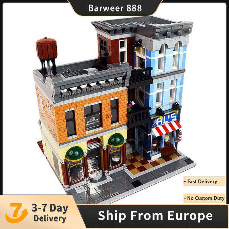 In stock 15011 Block Creator Street view Series Detective's Office Model 2350pcs Building Blocks Bricks Toys Comptible 10246 T230103
In stock 15011 Block Creator Street view Series Detective's Office Model 2350pcs Building Blocks Bricks Toys Comptible 10246 T230103