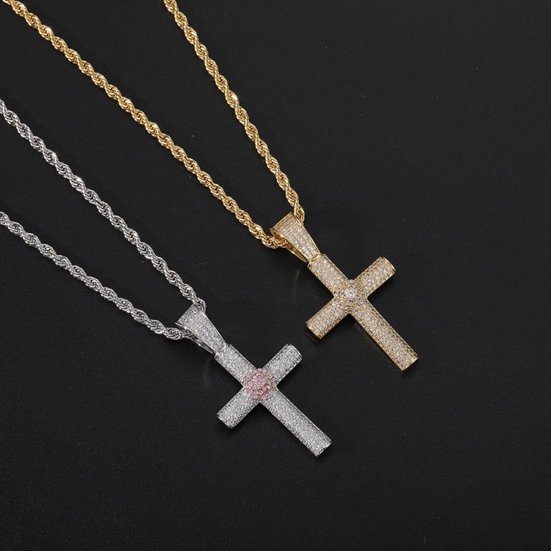 Pendant Necklaces Hip Hop Micro Paved Cubic Zirconic Bling Iced Out Flower Cross Pendants For Men Rapper Jewelry Drop
Pendant Necklaces Hip Hop Micro Paved Cubic Zirconic Bling Iced Out Flower Cross Pendants For Men Rapper Jewelry Drop