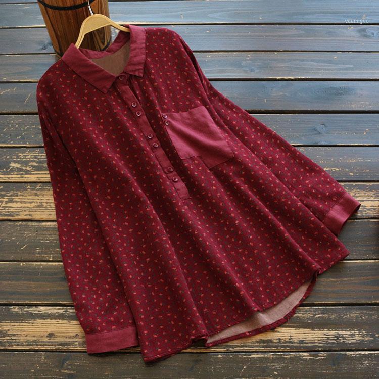 Women's Blouses & Shirts 7389 Spring Women Shirt Mori Girl Retro Print Turndown Collar Pullover Cotton Loose Long Sleeve Blouse, Red
Women's Blouses & Shirts 7389 Spring Women Shirt Mori Girl Retro Print Turndown Collar Pullover Cotton Loose Long Sleeve Blouse, Red