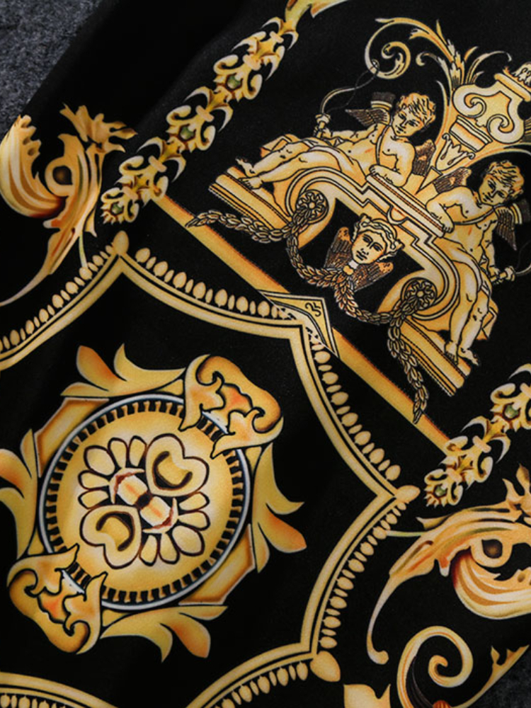 Coming European Women Summer Print Pencil Skirt High Stretch Abstract Pattern Midi Slip Hip Skirt Female 220711