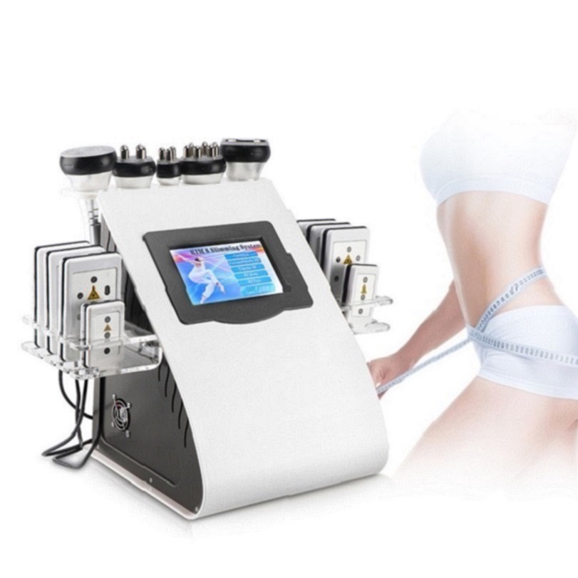 6 In 1 Multifunction RF Lipo Laser Ultrasonic Vacuum Ultrasound Lipolaser WeightLoss Slimming Beauty 40K Cavitation Machine