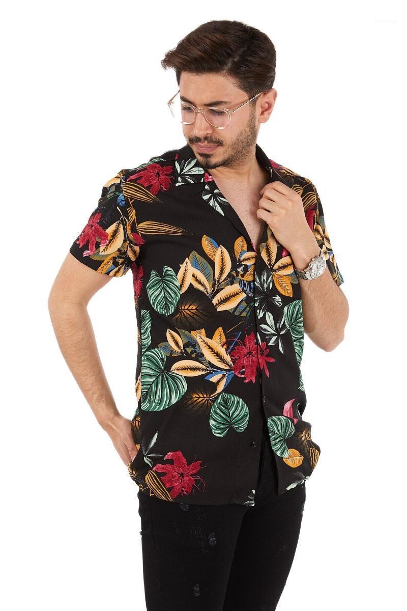Men' Casual Shirts Summer Oversize Short Sleeve White Floral Patterned Shirt Cotton Mens Hawaiian Printed Big, Black
Men' Casual Shirts Summer Oversize Short Sleeve White Floral Patterned Shirt Cotton Mens Hawaiian Printed Big, Black