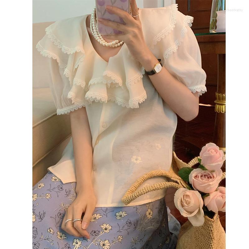 Women's Blouses & Shirts Vintage Elegant Ruffled Lace Casual Loose Women V-Neck Puff Sleeve 2022 Summer Korean Female Ladies T508aWomen's Ch, Pink
Women's Blouses & Shirts Vintage Elegant Ruffled Lace Casual Loose Women V-Neck Puff Sleeve 2022 Summer Korean Female Ladies T508aWomen's Ch, Pink