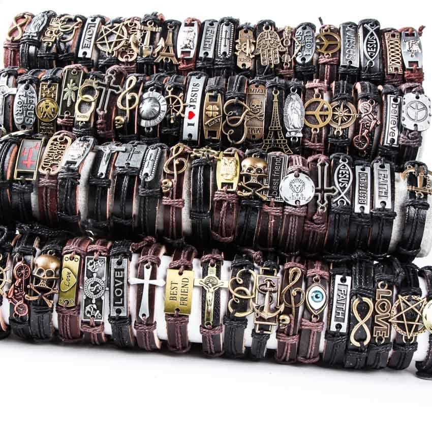 HOQIAGA 100pcs leather bracelets men women Genuine vintage punk rock retro couple handmade cuff wristband whole lots bulk 21032782
HOQIAGA 100pcs leather bracelets men women Genuine vintage punk rock retro couple handmade cuff wristband whole lots bulk 21032782