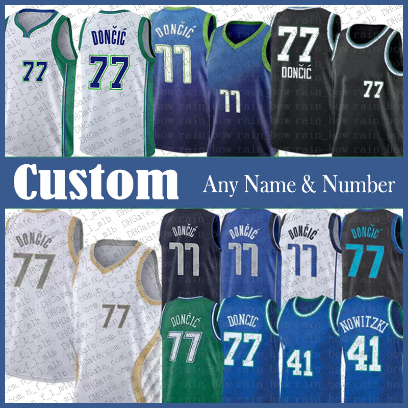 77 Luka 41 Dirk Doncic Nowitzki Custom Mens Basketball Jersey 13 Jalen 42 Maxi Brunson Kleber Dwight Reggie Powell Bullock Spencer Trey Davis Dinwiddie Burke Bertans, Shown
77 Luka 41 Dirk Doncic Nowitzki Custom Mens Basketball Jersey 13 Jalen 42 Maxi Brunson Kleber Dwight Reggie Powell Bullock Spencer Trey Davis Dinwiddie Burke Bertans, Shown