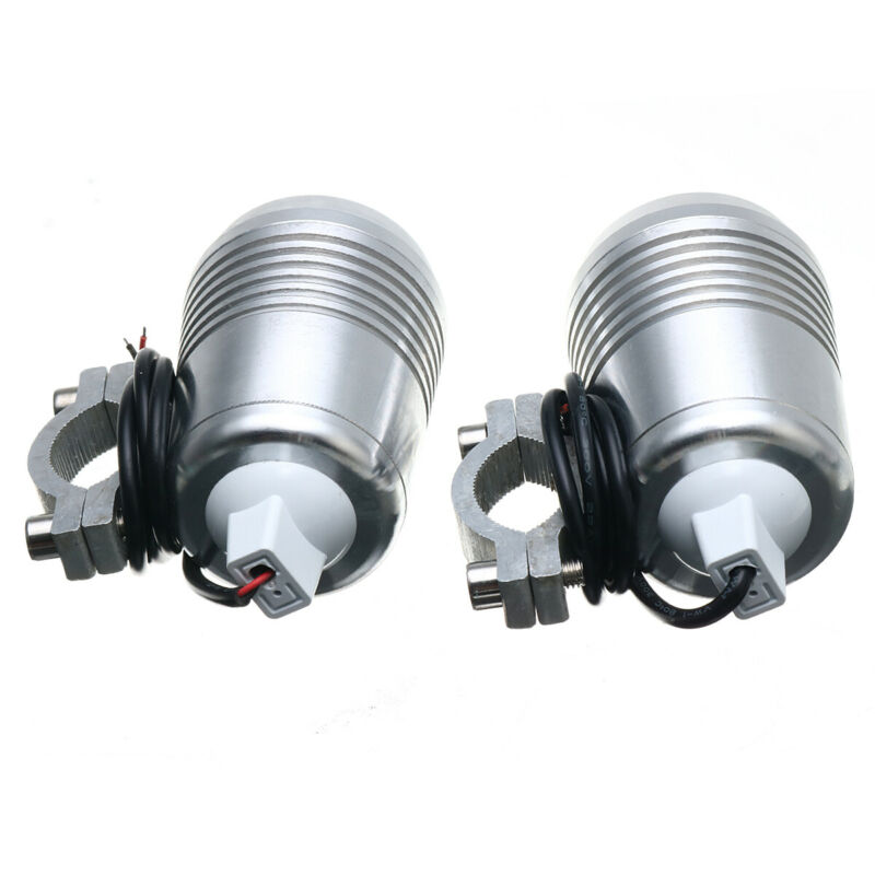 2pcs 30W Motorcycle U2 LED Fog Lights Driving Headlight Spotlights High/Low Beam + Switch Dustproof And Rustproof