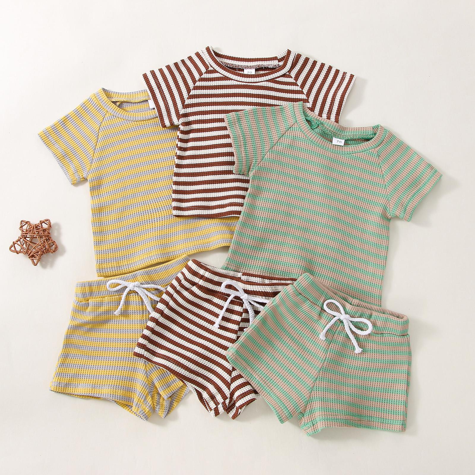 0-24m Toddler Girls Summer Outfit Sets Short Sleeve Round Neck T-shirt Striped Drawstring Shorts
0-24m Toddler Girls Summer Outfit Sets Short Sleeve Round Neck T-shirt Striped Drawstring Shorts