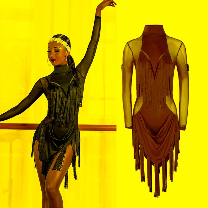 Stage Wear Latin Dance Dress Women Mesh Tassel Skirts Black Red Fringe Competition Cha Rumba Samba Performance ClothesStage, Sleeveless red
Stage Wear Latin Dance Dress Women Mesh Tassel Skirts Black Red Fringe Competition Cha Rumba Samba Performance ClothesStage, Sleeveless red