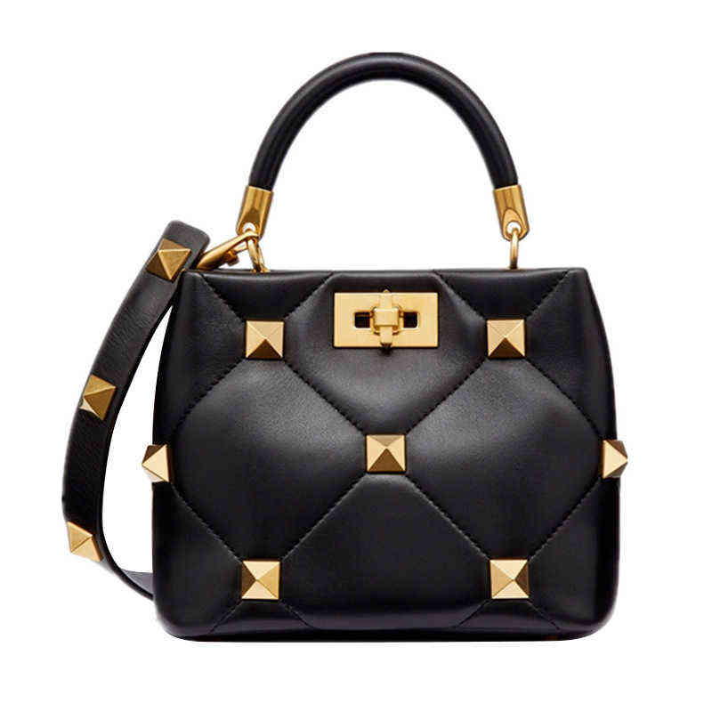 Soft Real Leather Quality Handbag Woman Big Rivets Luxury Women Bags Designer Purse Crossbody Bag for, Dark green
Soft Real Leather Quality Handbag Woman Big Rivets Luxury Women Bags Designer Purse Crossbody Bag for, Dark green