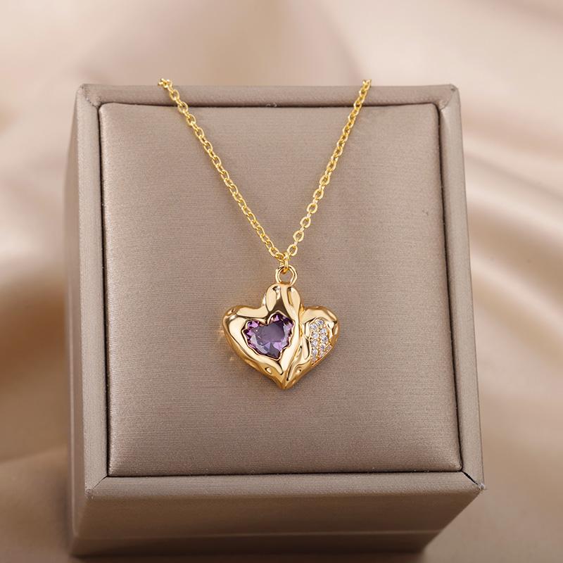Chains Vintage Heart Stone Necklaces For Women Stainless Steel Geometric Love Pendant Necklace Birthday Couple Jewelry Gift 2022Chains
Chains Vintage Heart Stone Necklaces For Women Stainless Steel Geometric Love Pendant Necklace Birthday Couple Jewelry Gift 2022Chains