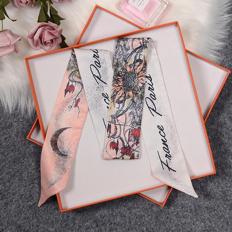 Scarves MOON Print Scarf Small Ribbon Hair Band Bandeaus Fashion Riband Bag Wraps Multi-function Choker 100x6cm BLX2Scarves
Scarves MOON Print Scarf Small Ribbon Hair Band Bandeaus Fashion Riband Bag Wraps Multi-function Choker 100x6cm BLX2Scarves