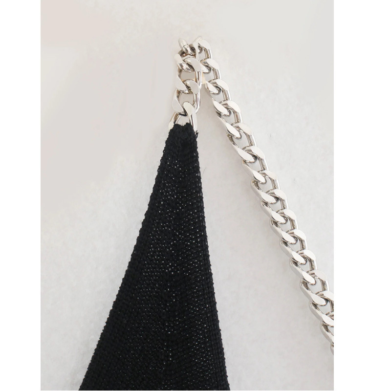 Xitimeao Summer Woman Slim Knitting Dress Sexy Back Hollowed Out Off Shoulder Sling Chain Decoration Long Dresses 220316