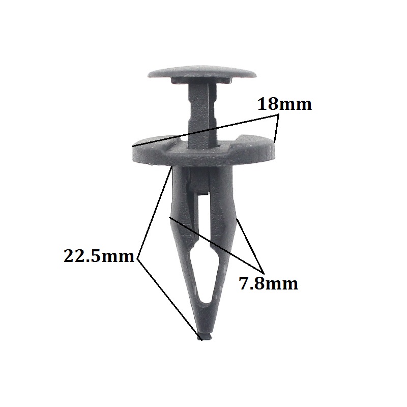 Auto plastic push-type blind rivet for Ford VW Audi Chrysler GM air baffle to under carriage bumper fender retaining clips fasteners
Auto plastic push-type blind rivet for Ford VW Audi Chrysler GM air baffle to under carriage bumper fender retaining clips fasteners