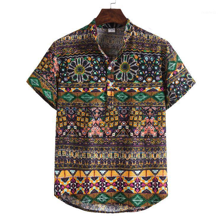 Men's Casual Shirts Vintage Print Men Hawaiian Camicias Top One Button Summer Wild Shirt Male Trendy Short-sleeve Blouses, Multi
Men's Casual Shirts Vintage Print Men Hawaiian Camicias Top One Button Summer Wild Shirt Male Trendy Short-sleeve Blouses, Multi