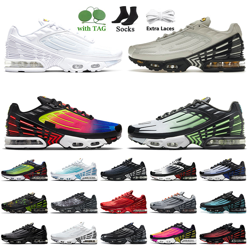 Top Quality 2022 TN Plus 3 Women Mens Running Shoes Tuned III Grey White OG Black Light Bone Laser Blue Green Aqua Rainbow Red tns Trainers Tn3 Runners Sports Sneakers, B10 mesh triple white 36-46
Top Quality 2022 TN Plus 3 Women Mens Running Shoes Tuned III Grey White OG Black Light Bone Laser Blue Green Aqua Rainbow Red tns Trainers Tn3 Runners Sports Sneakers, B10 mesh triple white 36-46