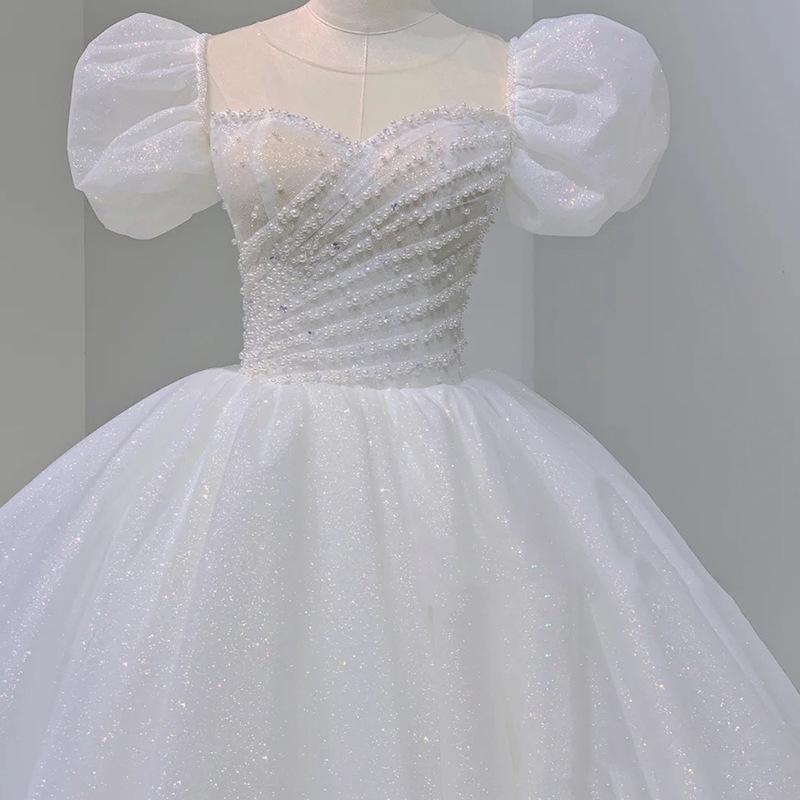 Other Wedding Dresses Bubble Sleeve Light Main Dress 2022 Summer Bridal Simple Atmosphere Cover Thick Arm French Large Tail, White
Other Wedding Dresses Bubble Sleeve Light Main Dress 2022 Summer Bridal Simple Atmosphere Cover Thick Arm French Large Tail, White