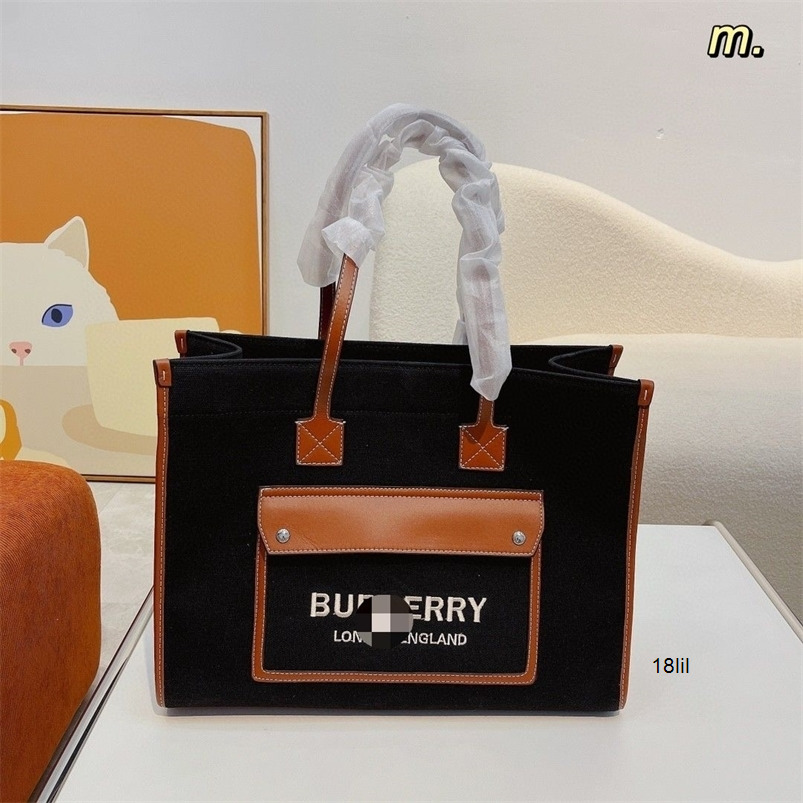 Designer Burbrerys Women Handbags Korean version of the latest popular canvas shopping bag size 40.15.29, Sky blue
Designer Burbrerys Women Handbags Korean version of the latest popular canvas shopping bag size 40.15.29, Sky blue