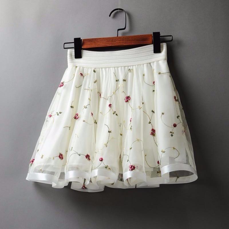 Skirts Korean Women's High Waist Elastic Embroidered Mesh Skirt Sweet Ladies Fluffy Gauze Mini Women A-line Umbrella Short SkirtSkirts, Black
Skirts Korean Women's High Waist Elastic Embroidered Mesh Skirt Sweet Ladies Fluffy Gauze Mini Women A-line Umbrella Short SkirtSkirts, Black