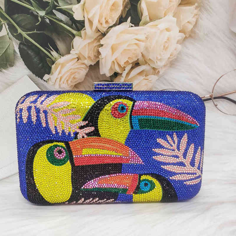 NXY Evening Bag DG FEAFOWL Navy Blue Bird Women Crystal Clutch Bags Wedding Bridal Rhinestone Box Handbags Party Dinner Diamond Purse131 0530
NXY Evening Bag DG FEAFOWL Navy Blue Bird Women Crystal Clutch Bags Wedding Bridal Rhinestone Box Handbags Party Dinner Diamond Purse131 0530