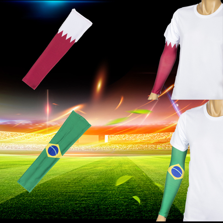 World Cup 2022 arms sleeves national flag ball game sleeves outdoor sunscreen arm protectors fans should support the top 32 can be customized
World Cup 2022 arms sleeves national flag ball game sleeves outdoor sunscreen arm protectors fans should support the top 32 can be customized