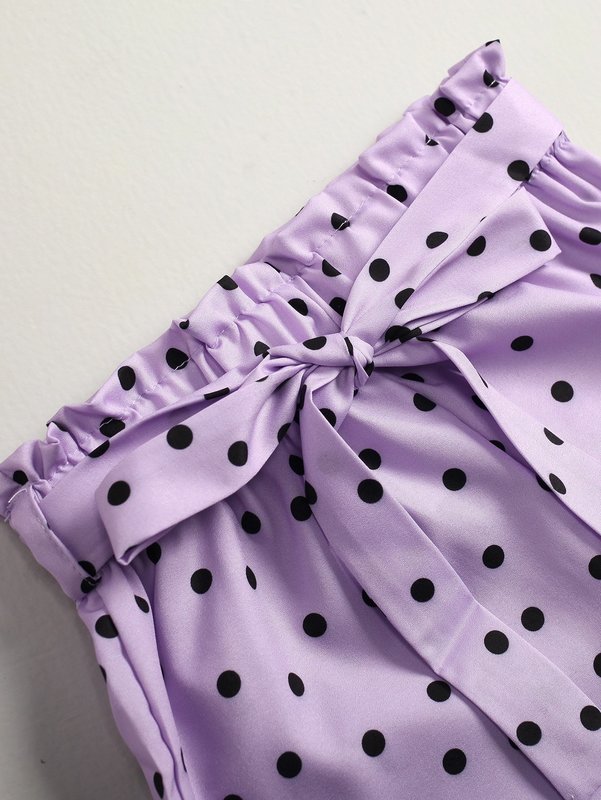 Toddler Girls Cartoon Graphic Tee With Paper Bag Waist Belted Shorts SHE