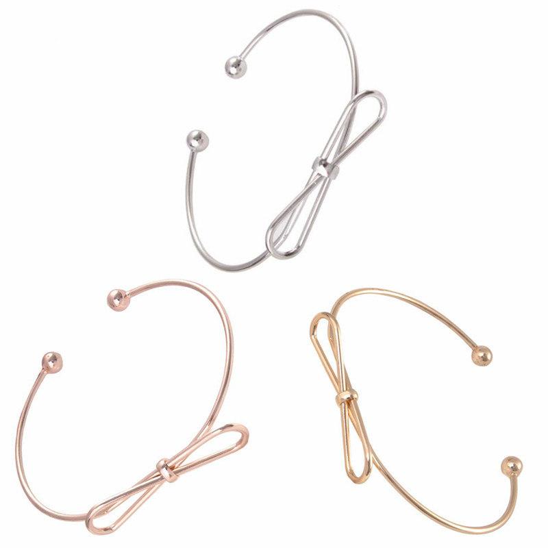 Bangle Fashion Jewelry Accessories Cute Bow Knot Cuff Bangles Open Metal Charm Bead & Bracelet For Women Girl Gift Wholesale
Bangle Fashion Jewelry Accessories Cute Bow Knot Cuff Bangles Open Metal Charm Bead & Bracelet For Women Girl Gift Wholesale
