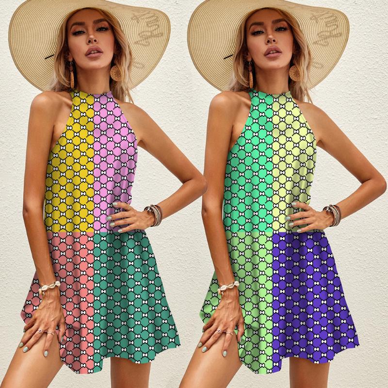Casual Dresses Fashion Letter Print Halter Lace-Up Dress Summer Women Sleeveless Loose A-Line Mini Sexy Hawaiian Party Club Wear VestidosCas
Casual Dresses Fashion Letter Print Halter Lace-Up Dress Summer Women Sleeveless Loose A-Line Mini Sexy Hawaiian Party Club Wear VestidosCas