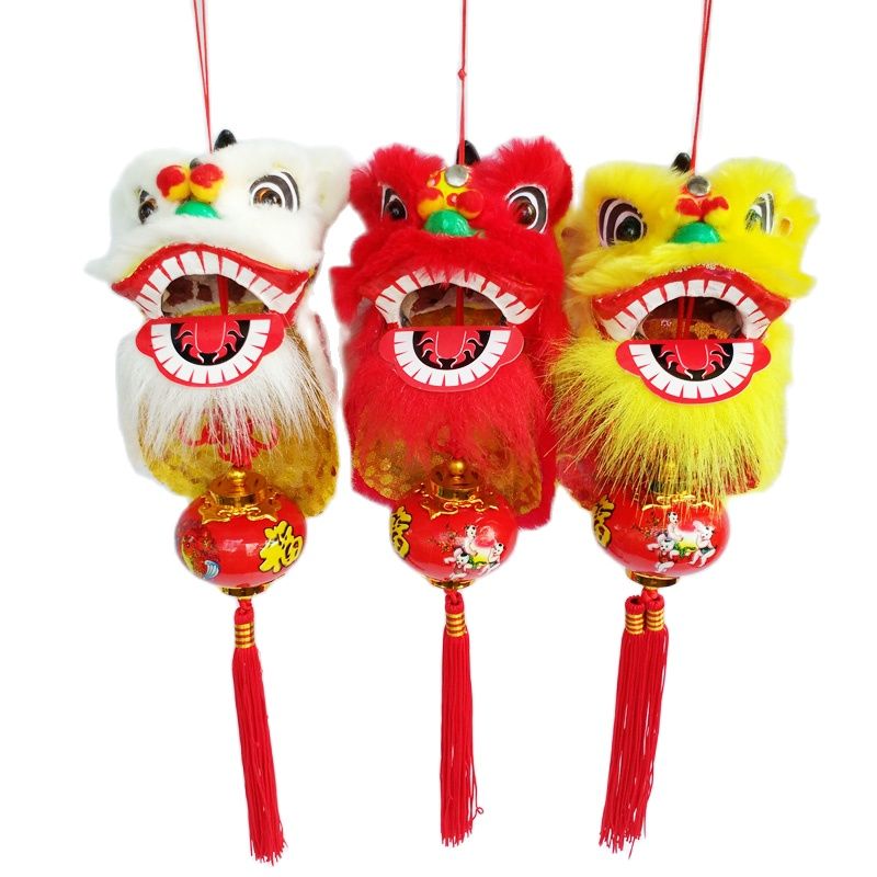Mascot doll costume South Lion Chinese Style Promotion Star Stone Handicraft Art Happy Auspicious Pendant Lantern Hanging Lion, White
Mascot doll costume South Lion Chinese Style Promotion Star Stone Handicraft Art Happy Auspicious Pendant Lantern Hanging Lion, White
