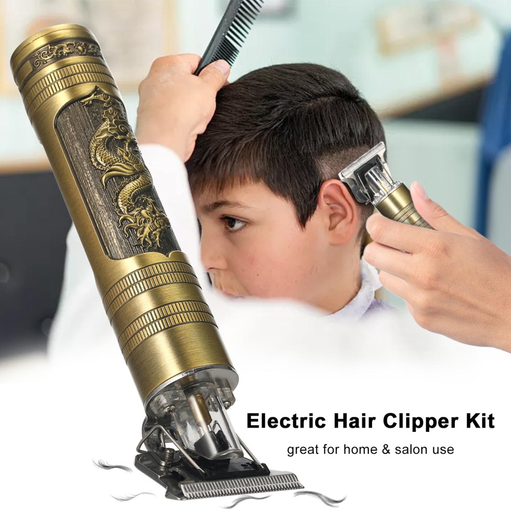 Professional Cordless Electric Hair Trimmer Vintage Haircut Hair Clipper Barber Beard Hair Cutting Machine For Man