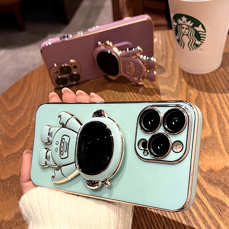 Luxury Designer Astronaut Phone Cases For iphone 11 12 13 14 Pro Max XS X XR 7 8 Plus SE Mini Shockproof Silicone Kickstand Cover, Mix colors
Luxury Designer Astronaut Phone Cases For iphone 11 12 13 14 Pro Max XS X XR 7 8 Plus SE Mini Shockproof Silicone Kickstand Cover, Mix colors