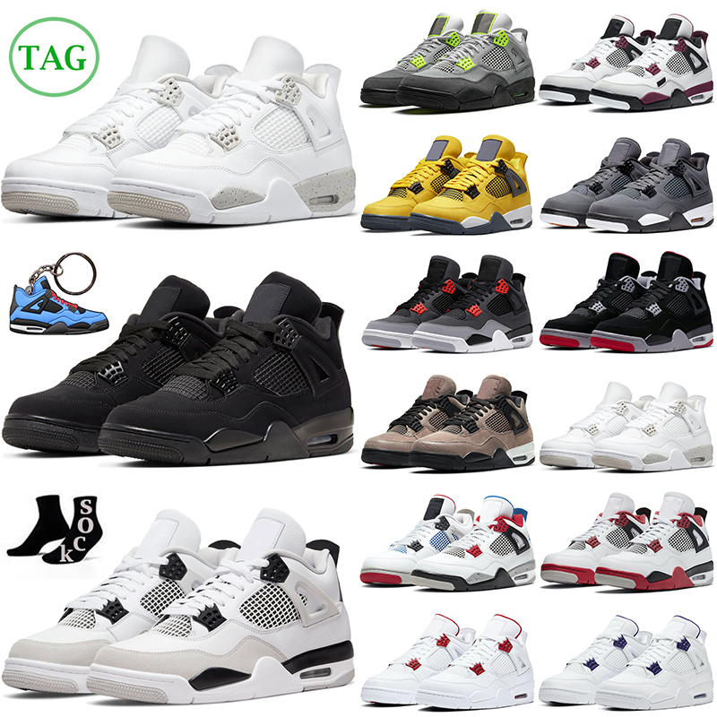 Wholesale 4s Men Basketball Shoes Military Black Cat Red Thunder University Blue Sail 4 White Oreo Bordeaux mens womens outdoor sports trainers sneakers, 4s toro bravo
Wholesale 4s Men Basketball Shoes Military Black Cat Red Thunder University Blue Sail 4 White Oreo Bordeaux mens womens outdoor sports trainers sneakers, 4s toro bravo