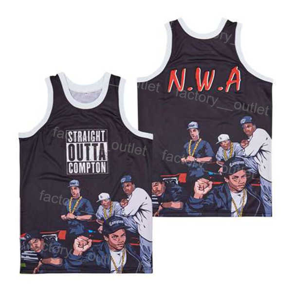 Men Movie High School Basketball NWA STRAIGHT OUTTA COMPTON Jersey College Hip Hop Color Team Black All Stitched Breathable For Sport Fans University Good Quality
Men Movie High School Basketball NWA STRAIGHT OUTTA COMPTON Jersey College Hip Hop Color Team Black All Stitched Breathable For Sport Fans University Good Quality