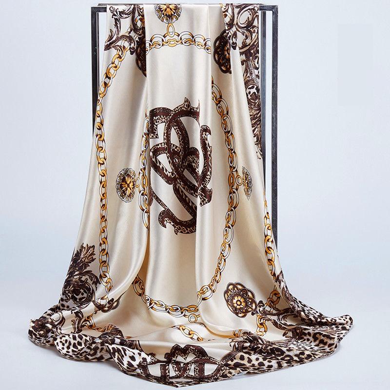 Scarves Square Silk Women Foulard 90 90cm Satin Hair Head Hijab Scarf Ladies Chiffon Shawl Wrap Muffler Pareo Bandanna FemaleScarves
Scarves Square Silk Women Foulard 90 90cm Satin Hair Head Hijab Scarf Ladies Chiffon Shawl Wrap Muffler Pareo Bandanna FemaleScarves