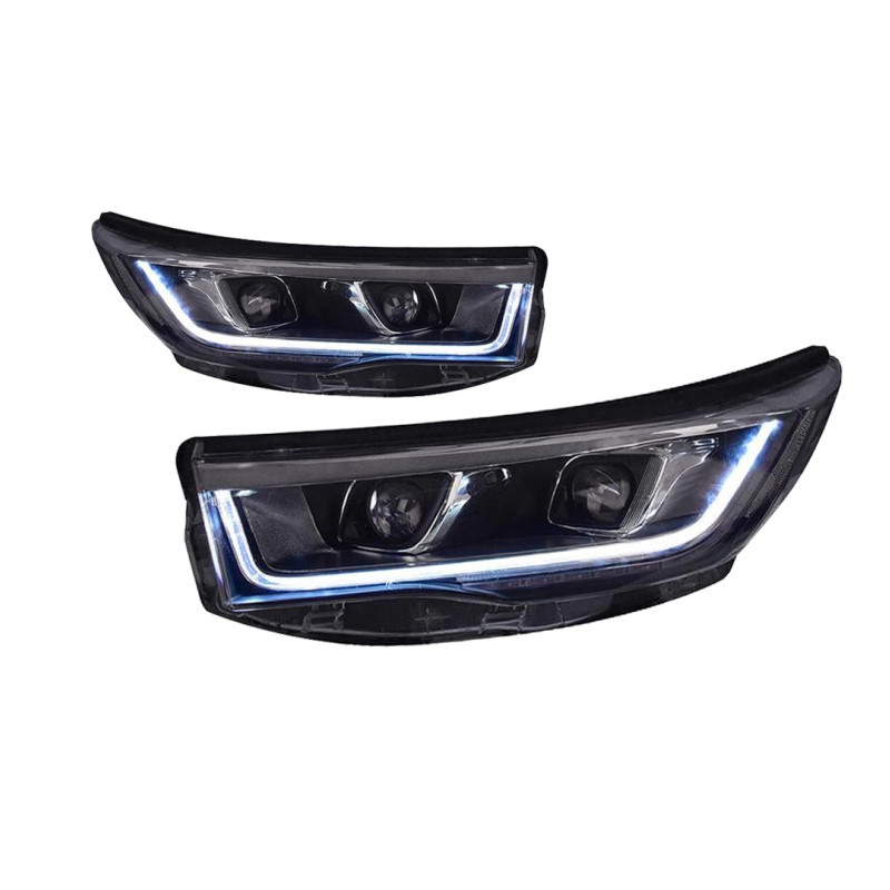 1 Pair LED Headlights For New Highlander 20 15-20 17 High Beam Light LED Turn Signal Front Fog Lights Plug And Play
