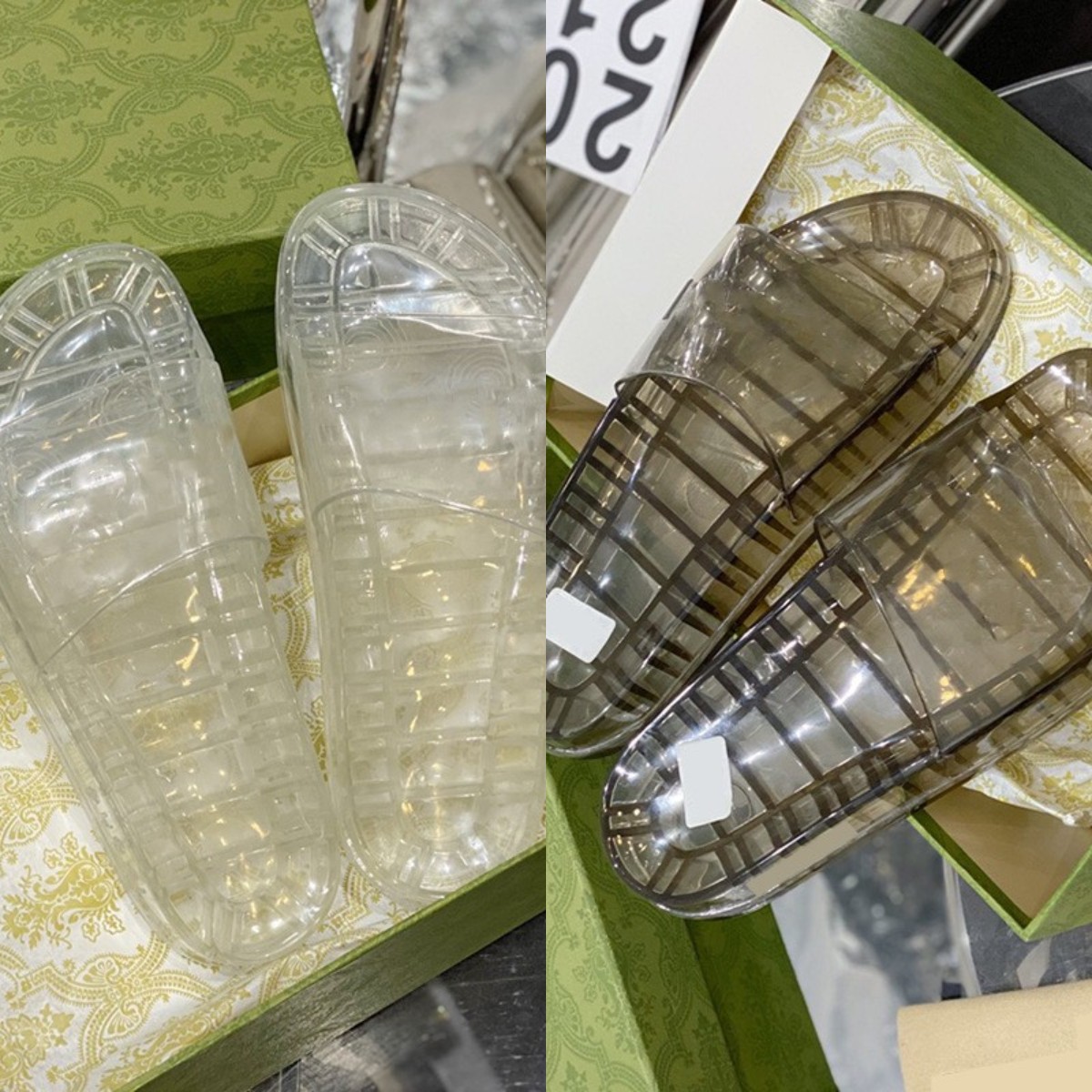 2022 Women G CCI Jelly Slides Transparent Clear Platform Slippers Crystal Sandals Brand Beach Shoes Mules Pool Slide Ladies flip flops Non-slip Low Heels Flats Scuffs, Fill postage
2022 Women G CCI Jelly Slides Transparent Clear Platform Slippers Crystal Sandals Brand Beach Shoes Mules Pool Slide Ladies flip flops Non-slip Low Heels Flats Scuffs, Fill postage