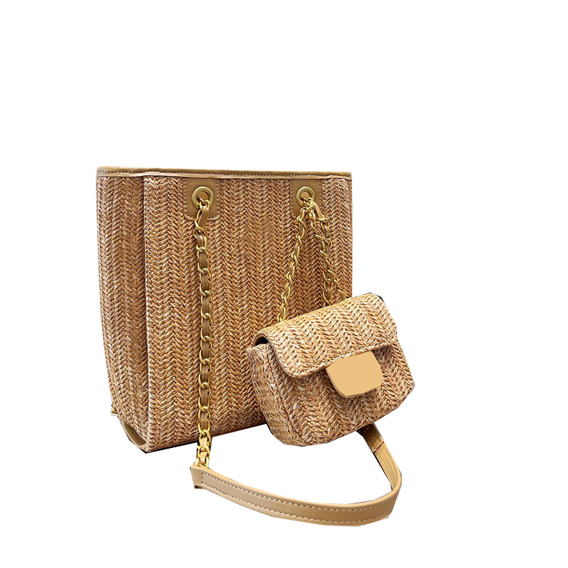 Luxury Designer Women Raffia Beach Shopping Bags With Classic Mini Flap Coin Purse Large Capacity Valentine Chain Gold Metal Hardware Shoulder Handle Totes 20X23CM, Box
Luxury Designer Women Raffia Beach Shopping Bags With Classic Mini Flap Coin Purse Large Capacity Valentine Chain Gold Metal Hardware Shoulder Handle Totes 20X23CM, Box