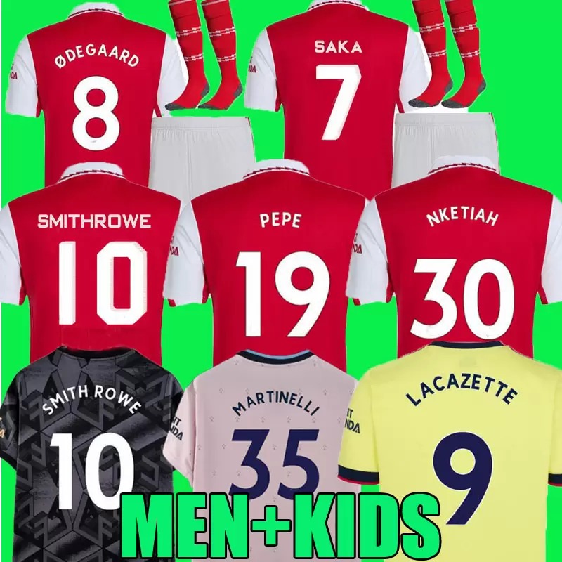 21 22 23 SMITH ROWE PEPE SAKA soccer jerseys home Fans Player version ODEGAARD THOMAS MARTINELLI TIERNEY SAMBI 2022 2023 aRsEn football shirt Men Kids kit sets 3xl 4xl, Grey
21 22 23 SMITH ROWE PEPE SAKA soccer jerseys home Fans Player version ODEGAARD THOMAS MARTINELLI TIERNEY SAMBI 2022 2023 aRsEn football shirt Men Kids kit sets 3xl 4xl, Grey