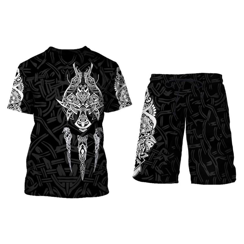Men' Shorts Fashion Summer Men/women Tshirt Viking Tattoo Pattern 3D Printed 2Pcs/Sets Costume Harajuku Pants Brand Tracksuits, D-2158
Men' Shorts Fashion Summer Men/women Tshirt Viking Tattoo Pattern 3D Printed 2Pcs/Sets Costume Harajuku Pants Brand Tracksuits, D-2158