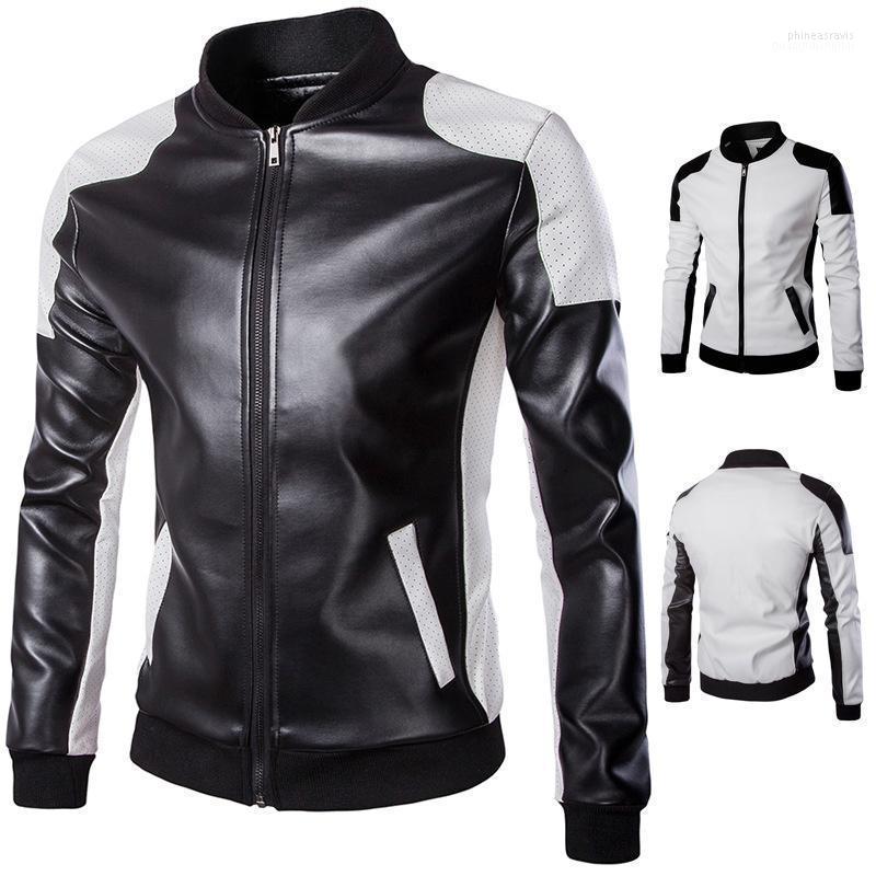 Men's Down & Parkas 2022 Spring And Autumn Stand Collar Leather Clothes Trend Black White Color Matching Large Casual Coat Phin22
Men's Down & Parkas 2022 Spring And Autumn Stand Collar Leather Clothes Trend Black White Color Matching Large Casual Coat Phin22