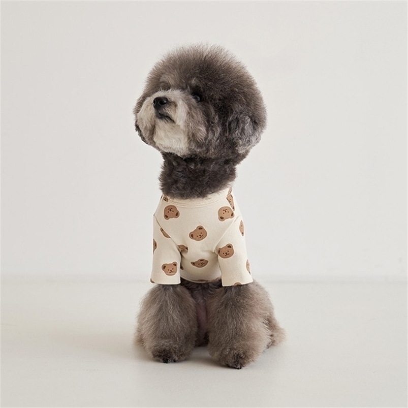 All Wool Fabric Cartoon Animals Pet Dog Clothes Cute Soft Vest T shirt Sweater For Small And Medium Pets Chihuahua Yorkshire LJ200923