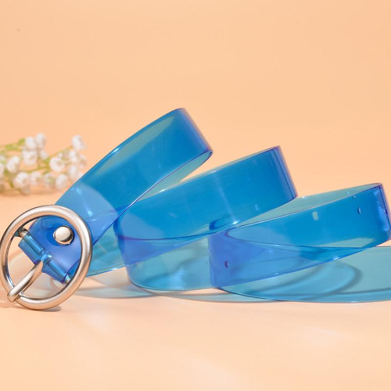 Belts Fashion Fluorescent Waistbands Transparent Belt PVC Chic Accessories Decorative Metal Buckle Straps Apparel AccessoriesBelts, Blue
Belts Fashion Fluorescent Waistbands Transparent Belt PVC Chic Accessories Decorative Metal Buckle Straps Apparel AccessoriesBelts, Blue